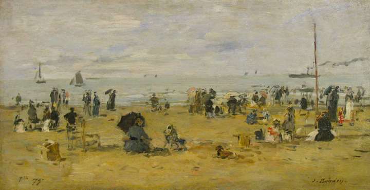 Trouville, Scène de Plage